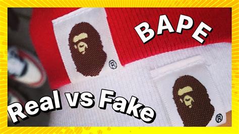 bape waist bag fake|how to check bape fabric.